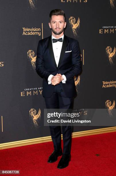 Dancer Travis Wall attends the 2017 Creative Arts Emmy Awards at Microsoft Theater on September 9, 2017 in Los Angeles, California.