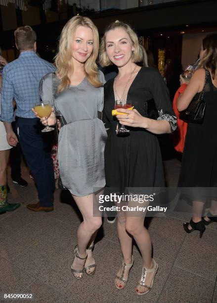 Jessica Morris and Chantelle Albers at the Farrah Fawcett Foundation's "Tex-Mex Fiesta" 2017 at Wallis Annenberg Center for the Performing Arts on...