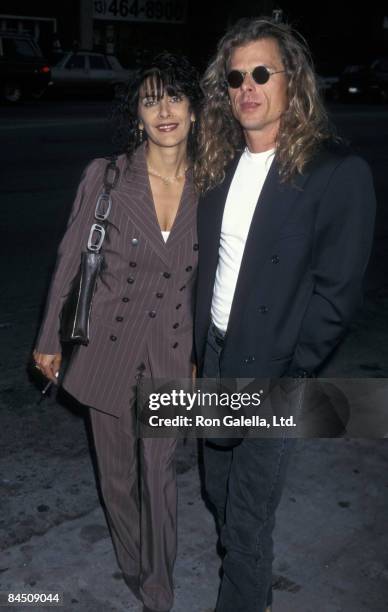 Actress Marina Sirtis and husband Michael Lamper attending the opening night of "Master Class" on January 23, 1997 at the Doolittle Theater in...