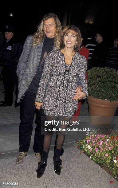 Actress Marina Sirtis and husband Michael Lamper attending the premiere of "Star Trek Generations" on November 17, 1994 at Paramount Studios in...