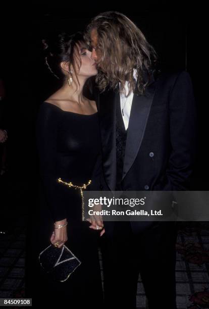 Actress Marina Sirtis and husband Michael Lamper attending "Starlight Foundation Benefit Honoring Arsenio Hall and Star Trek-The Next Generation" on...