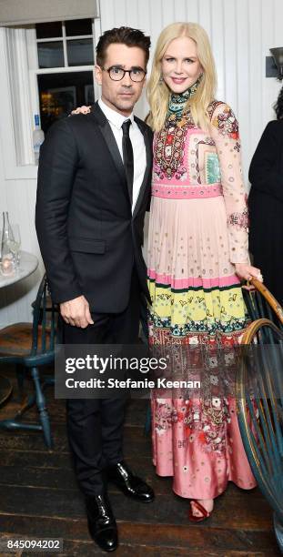 Colin Farrell and Nicole Kidman attend the "The Killing of a Sacred Deer" premiere party hosted By Grey Goose Vodka and Soho House on on September 9,...