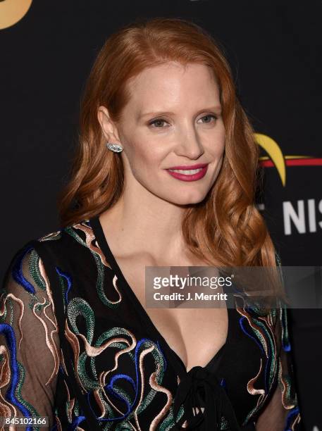 Jessica Chastain attends The Hollywood Foreign Press Association and InStyles annual celebrations of the 2017 Toronto International Film Festival at...