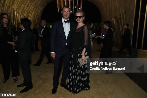 Liev Schreiber and Alexis Bloom attend the 2017 Creative Arts Emmy Awards Creative Arts Ball on September 9, 2017 in Los Angeles, California.