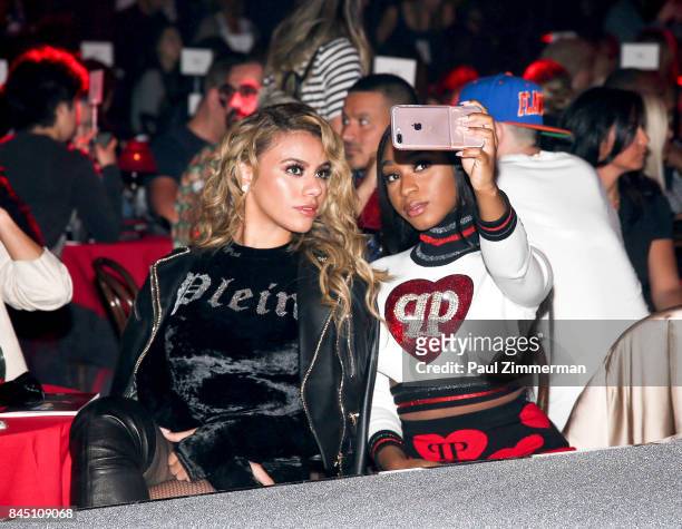 Dinah Jane and Normani Kordei of band Fifth Harmony attend the Philipp Plein fashion show during New York Fashion Week at Hammerstein Ballroom on...