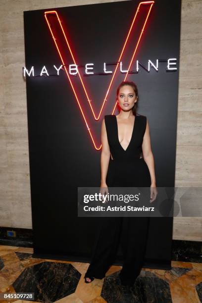 Emily DiDonato attends a night at the Maybelline Mansion presented by V on September 9, 2017 in New York City.