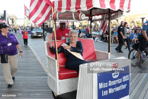 Miss America 1955 Lee Meriwether participates during Miss America 2018 - Show Me Your Shoes Parade on September 9, 2017 in Atlantic City, New Jersey.