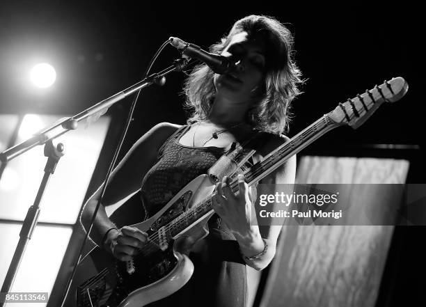 Emily Kokal of Warpaint opens the show during Depeche Mode's Global Spirit Tour at Madison Square Garden on September 9, 2017 in New York City.