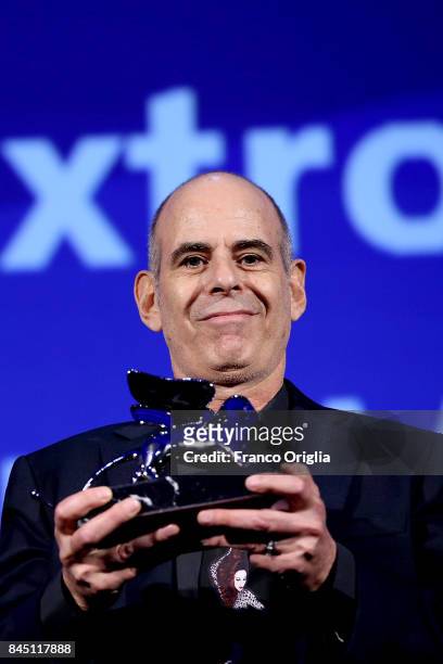 Director Samuel Maoz receives the Silver Lion - Grand Jury Prize for his movie 'Foxtrot' during the award ceremony of the 74th Venice Film Festival...