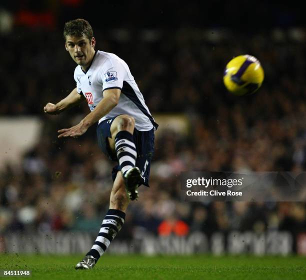 David Bentley of Tottenham Hotspur during the Barclays Premier League match between Tottenham Hotspur and Stoke City at White Hart Lane on January...