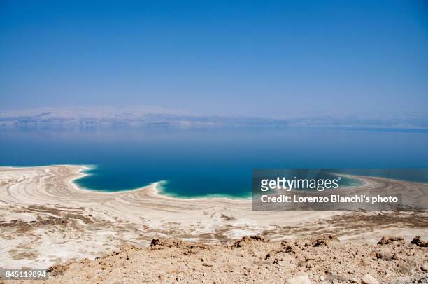 dead sea, israel - totes meer stock-fotos und bilder