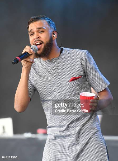 Singer Jidenna performs onstage at 2017 ONE Music Fest at Lakewood Amphitheatre on September 9, 2017 in Atlanta, Georgia.