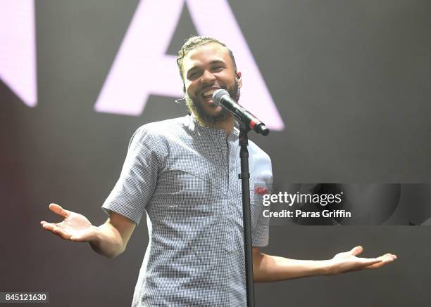 Singer Jidenna performs onstage at 2017 ONE Music Fest at Lakewood Amphitheatre on September 9, 2017 in Atlanta, Georgia.