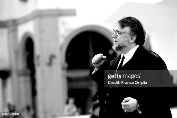 Guillermo del Toro arrives at the Award Ceremony during the 74th Venice Film Festival at Sala Grande on September 9, 2017 in Venice, Italy.