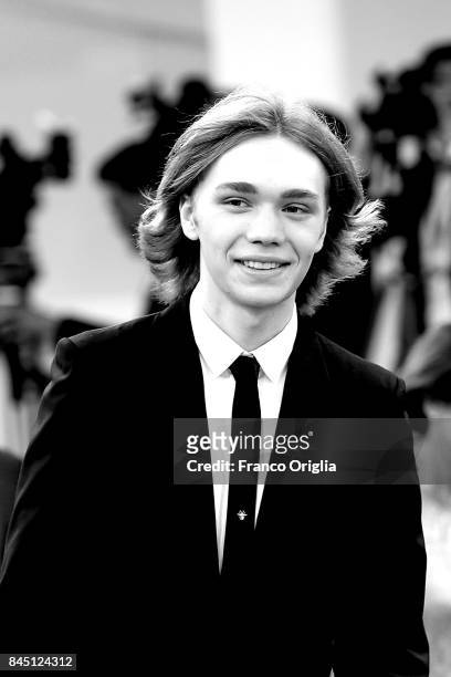 Charlie Plummer arrives at the Award Ceremony during the 74th Venice Film Festival at Sala Grande on September 9, 2017 in Venice, Italy.