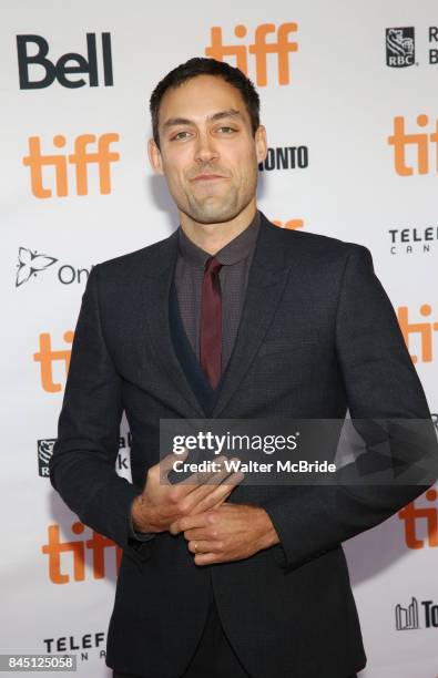 Alex Hassell attends the 'Suburbicon' premiere during the 2017 Toronto International Film Festival at Princess of Wales Theatre on September 9, 2017...