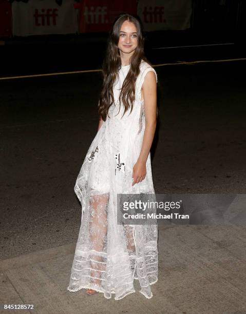 Raffey Cassidy arrives to the "The Killing of a Sacred Deer' premiere - 2017 TIFF - Premieres, Photo Calls and Press Conferences held on September 9,...