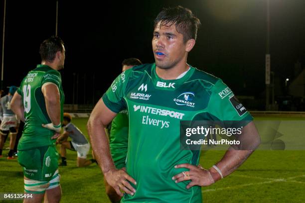 Jarrad Butler of Connacht during the Guinness PRO14 rugby match between Connacht Rugby and Southern Kings at the Sportsground in Galway, Ireland on...