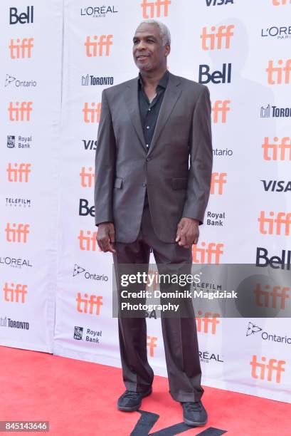 Former NBA player Charles Oakley attends "The Carter Effect" premiere at Princess of Wales Theatre on September 9, 2017 in Toronto, Canada.