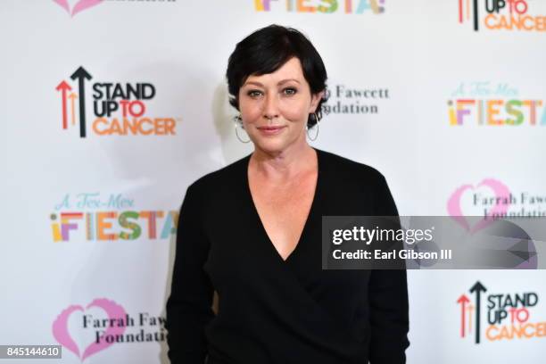 Actress Shannen Doherty attends the Farrah Fawcett Foundation's "Tex-Mex Fiesta" Honoring Stand Up To Cancer at Wallis Annenberg Center for the...