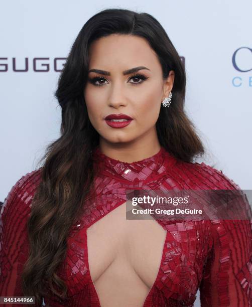 Demi Lovato arrives at the annual Brent Shapiro Foundation For Alcohol and Drug Prevention Summer Spectacular at a Private Residence on September 9,...