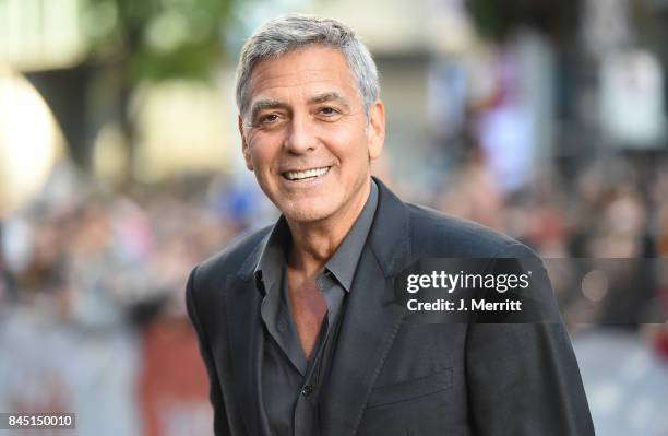 George Clooney attends the 'Suburbicon' premiere during the 2017 Toronto International Film Festival at Princess of Wales Theatre on September 9,...