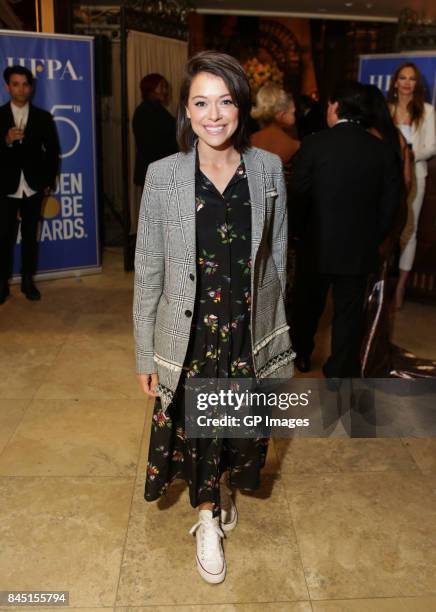 Tatiana Maslany attends The Hollywood Foreign Press Association and InStyles annual celebrations of the 2017 Toronto International Film Festival at...