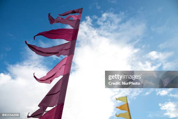 View of the atmosphere of OnBlackheath Festval, in south east London on September 9, 2017. It is a festival that showcases local and international...