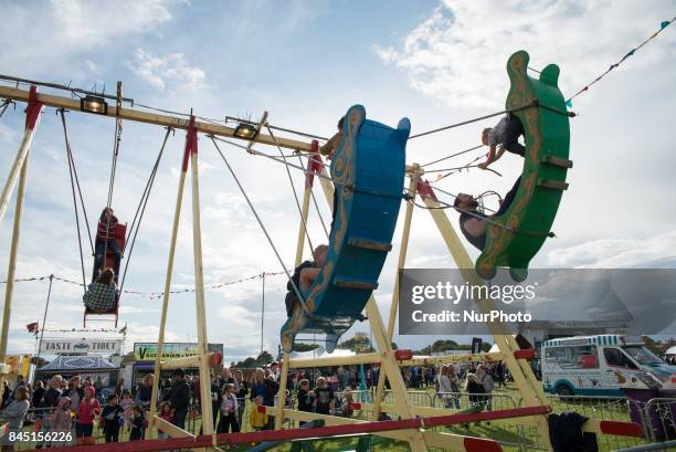 View of the atmosphere of OnBlackheath Festval, in south east London on September 9, 2017. It is a festival that showcases local and international...