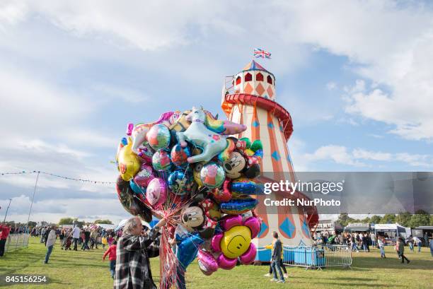 View of the atmosphere of OnBlackheath Festval, in south east London on September 9, 2017. It is a festival that showcases local and international...