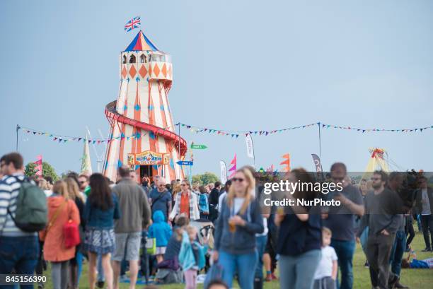 View of the atmosphere of OnBlackheath Festval, in south east London on September 9, 2017. It is a festival that showcases local and international...