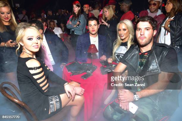 Tiffany Trump, Peter Brant Jr., Guest and Andrew Warren attend the Philipp Plein fashion show during New York Fashion Week: The Shows at Hammerstein...