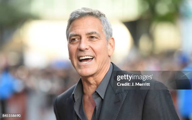 George Clooney attends the 'Suburbicon' premiere during the 2017 Toronto International Film Festival at Princess of Wales Theatre on September 9,...