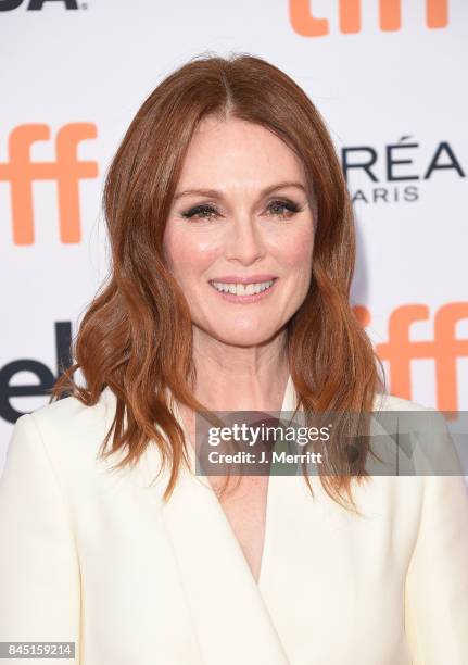 Julianne Moore attends the 'Suburbicon' premiere during the 2017 Toronto International Film Festival at Princess of Wales Theatre on September 9,...