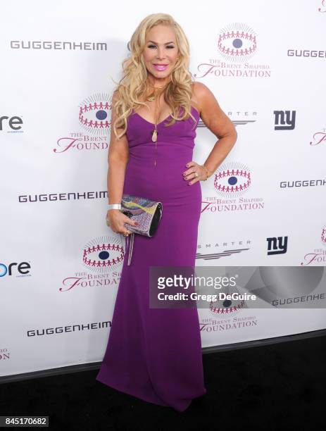 Adrienne Maloof arrives at the annual Brent Shapiro Foundation For Alcohol and Drug Prevention Summer Spectacular at a Private Residence on September...
