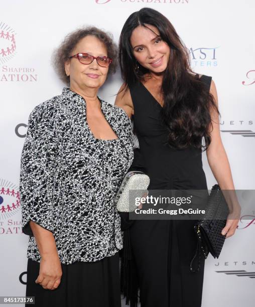 Oksana Grigorieva and mom Ludmila Grigorieva-Chernukha arrive at the annual Brent Shapiro Foundation For Alcohol and Drug Prevention Summer...