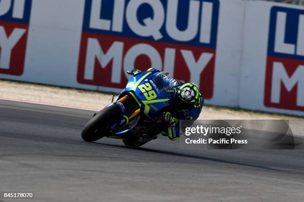 Andrea Iannone during Qualify day at Misano world circuit for San Marino GP.