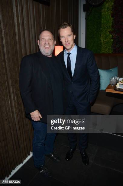 Film Producer Harvey Weinstein and Actor Benedict Cumberbatch attend Alfonso Gomez-Rejon's "The Current War" TIFF Premiere Party Hosted by Cactus...