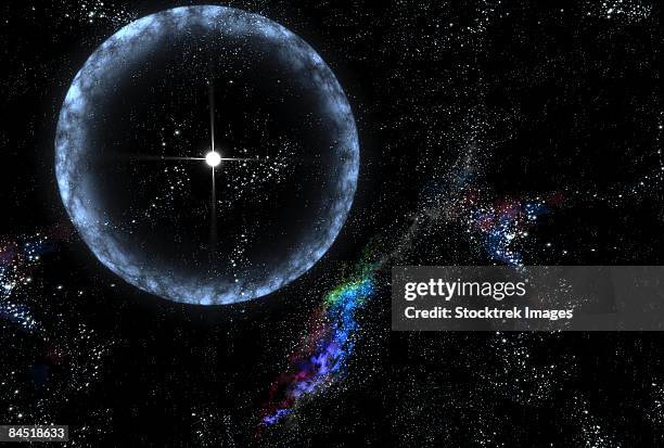 a neutron star sgr 1806-20 producing a gamma ray flare. - neutrão imagens e fotografias de stock