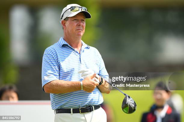 Glen Day of the United States looks on during the final round of the Japan Airlines Championship at Narita Golf Club-Accordia Golf on September 10,...