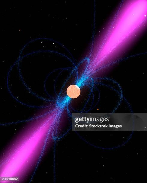 illustration of a pulsar. - neutron star stock illustrations
