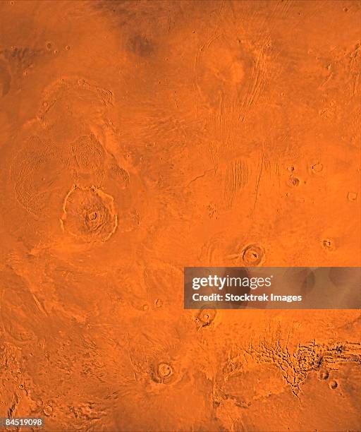 tharsis region of mars - olympus mons mars stock pictures, royalty-free photos & images