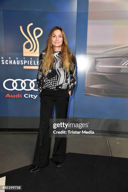Alexandra Kamp attends the Audi 'Deutscher Schauspielerpreis' Warm-Up-Brunch at Audi City Berlin on September 9, 2017 in Berlin, Germany.