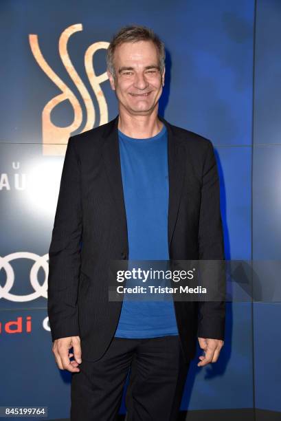 Heinrich Schafmeister attends the Audi 'Deutscher Schauspielerpreis' Warm-Up-Brunch at Audi City Berlin on September 9, 2017 in Berlin, Germany.