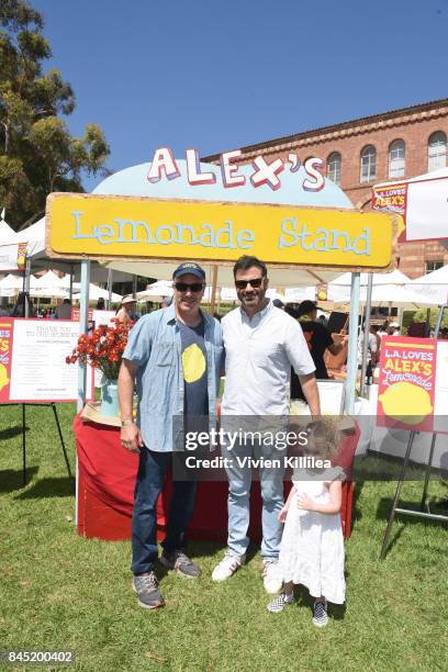 Alex's Lemonade Stand Foundation Co-Executive Director Jay Scott, Jimmy Kimmel and Jane KImmel attend the 8th Annual L.A. Loves Alex's Lemonade at...