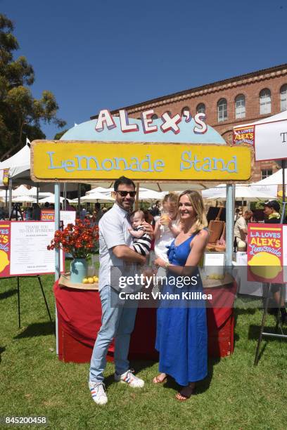 Jimmy Kimmel, Molly McNearney, Jane Kimmel and William Kimmel attend the 8th Annual L.A. Loves Alex's Lemonade at UCLA Royce Quad on September 9,...