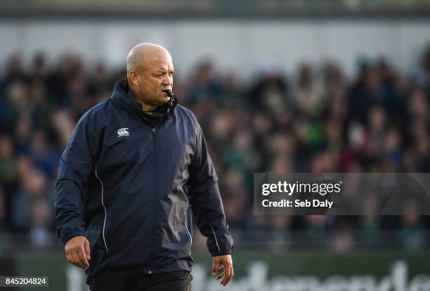 Galway , Ireland - 9 September 2017; Southern Kings head coach Deon Davids prior to the Guinness PRO14 Round 2 match between Connacht and Southern...