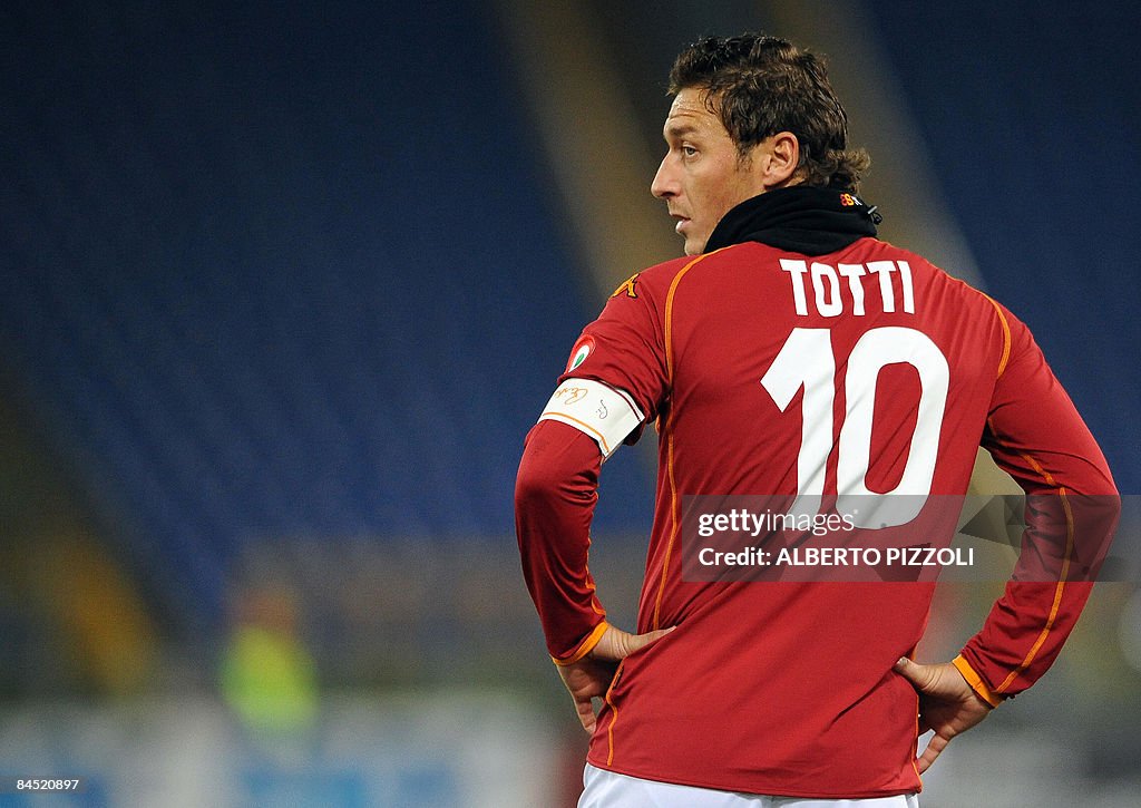 AS Roma's captain forward Francesco Tott