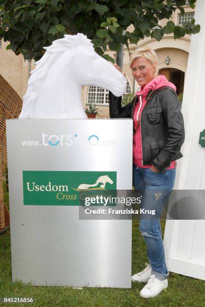 Kamilla Senjo attends the Till Demtroeders Charity-Event 'Usedom Cross Country' at Schloss Stolpe on September 9, 2017 near Heringsdorf at Usedom,...