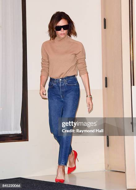 Victoria Beckham is seen walking in Soho on September 10, 2017 in New York City.